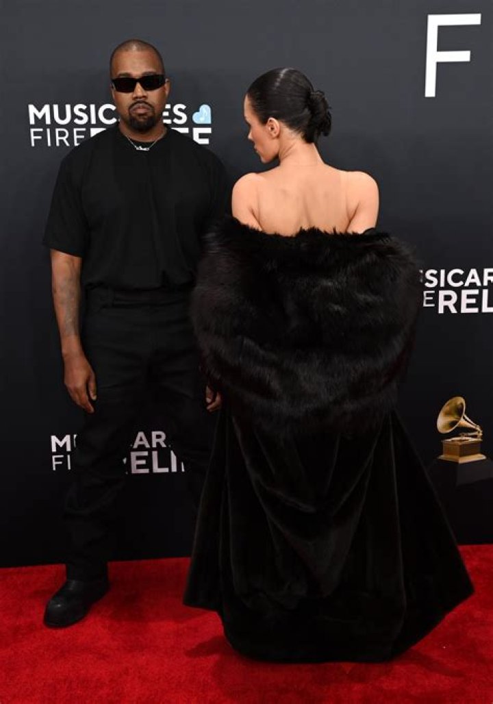 Kanye West on the red carpet