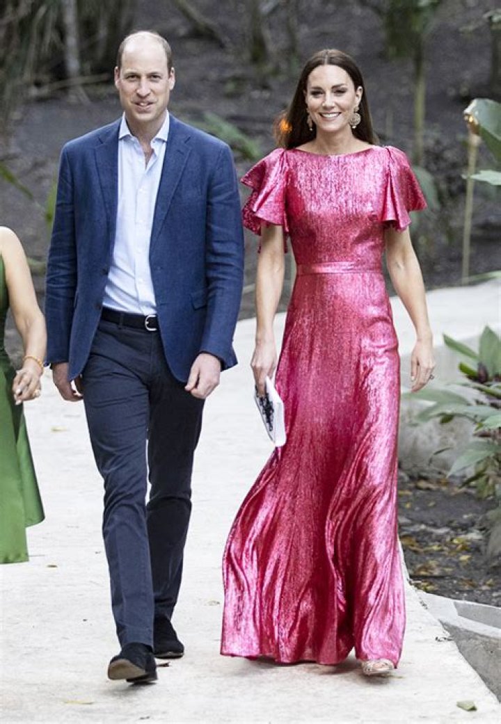 Kate Middleton’s Pink Metallic Dress In Belize – Photos – Hollywood Life