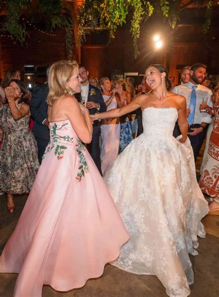 Katie Couric’s Strapless Pink Dress At Daughter Ellie Wedding – Photo – Hollywood Life