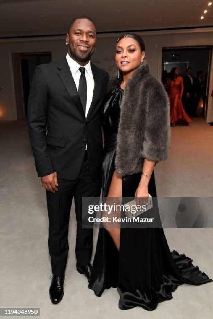 Kelvin Hayden and Taraji P. Henson at the 2019 Vanity Fair Oscar Party in Los Angeles