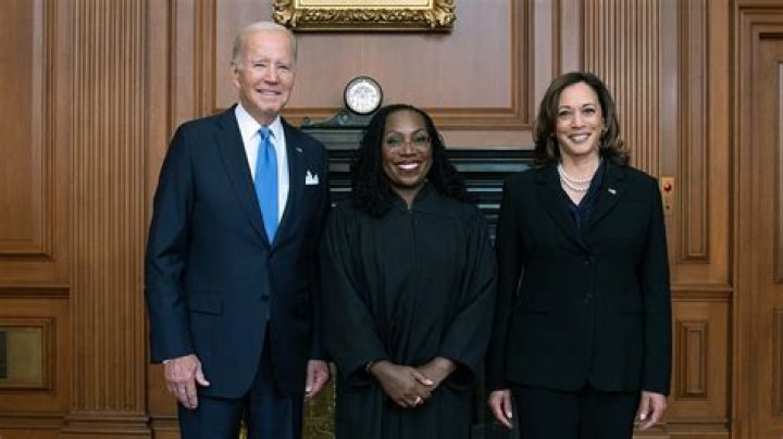 Ketanji Brown Jackson Beams With President Biden In 1st Photo After SCOTUS Confirmation
