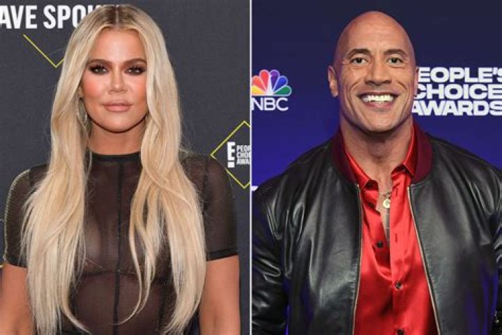Khloe Kardashian and Dwayne Johnson