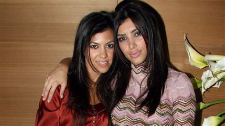Kim Kardashian and Kourtney Kardashian with Penelope and North in Paris