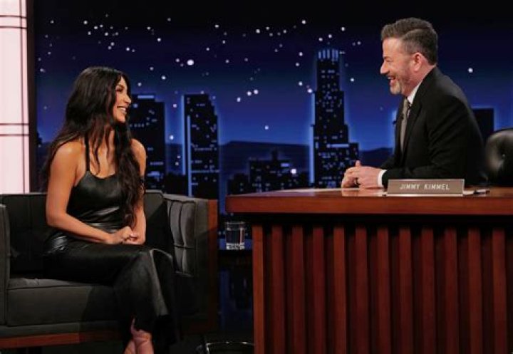 Kim Kardashian At Jimmy Kimmel Live