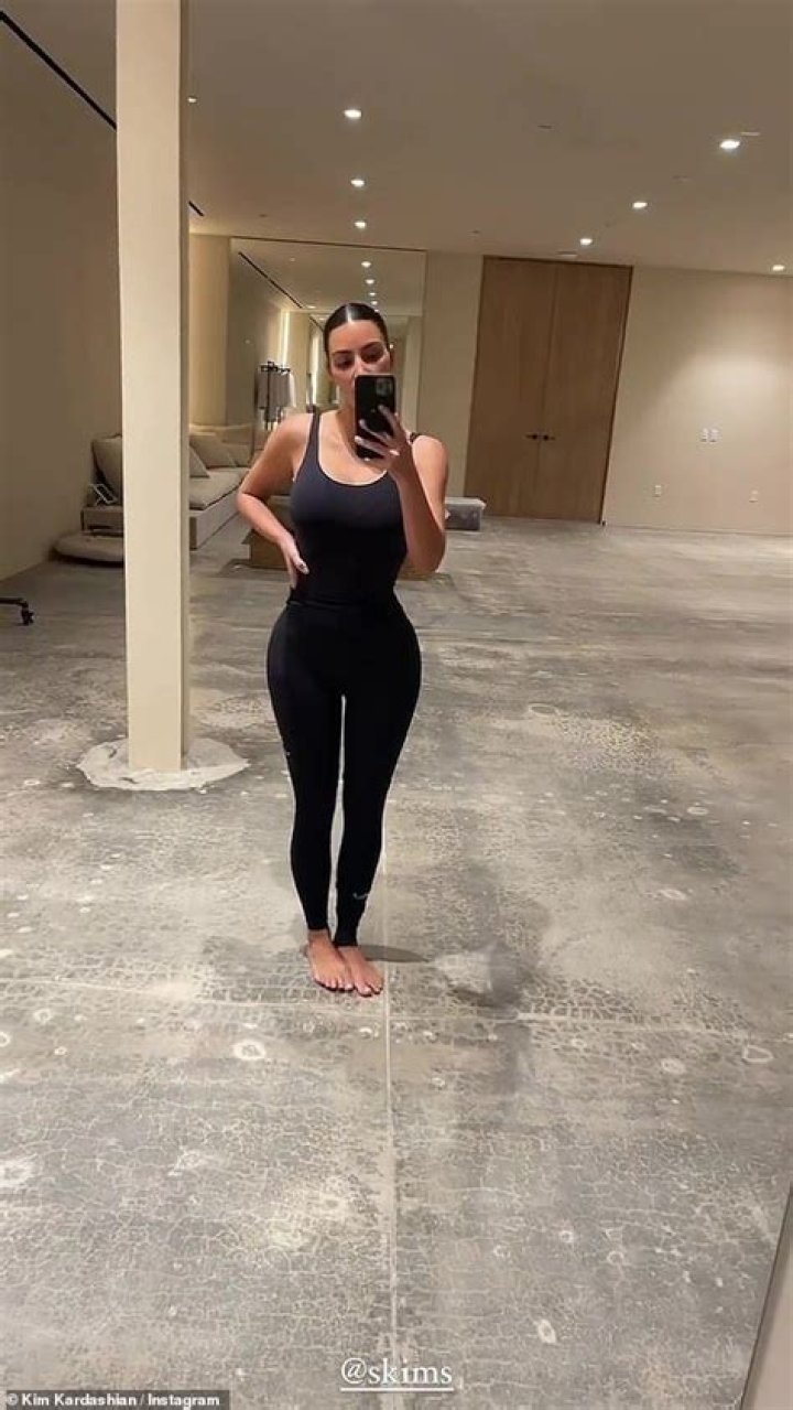 Kim Kardashian In A Bodysuit