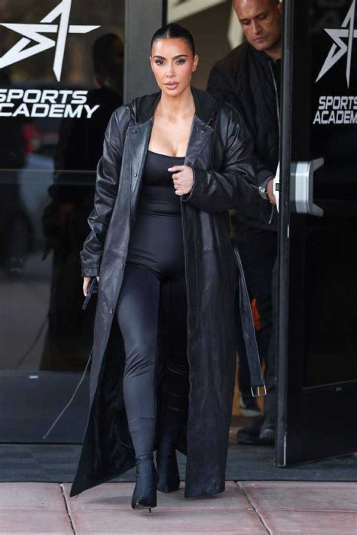 Kim Kardashian In Black Cutout Dress