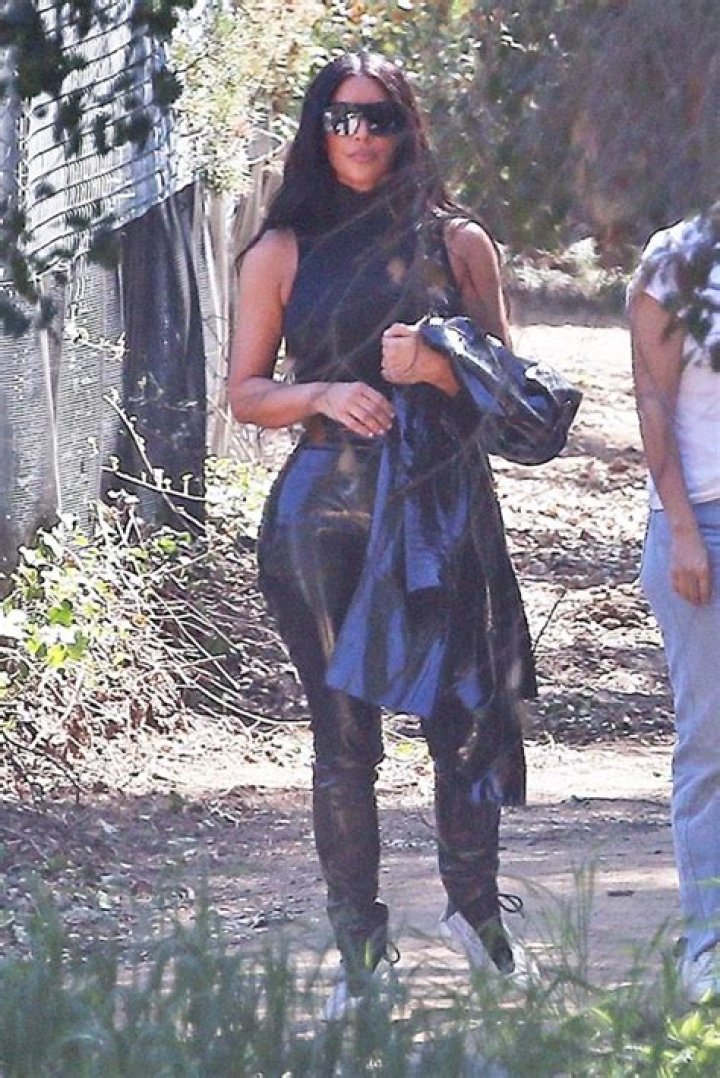 Kim Kardashian In Pleather