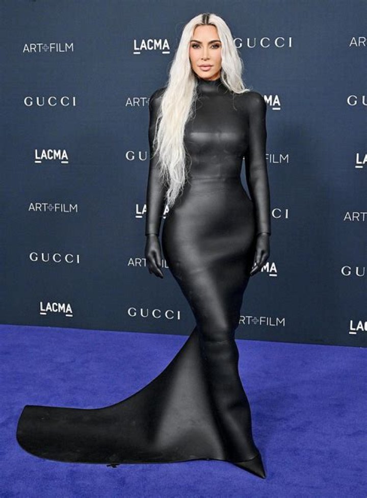 Kim Kardashian Rocks Sheer Bodysuit With No Bra & High-Slit Skirt – Hollywood Life