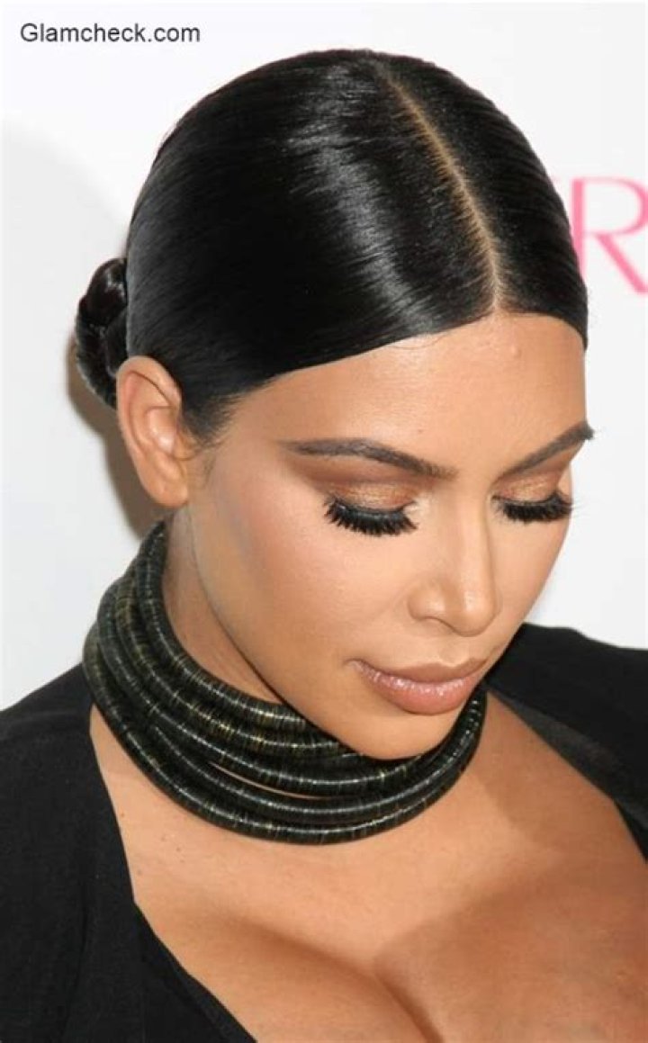 kim kardashian sleek hair