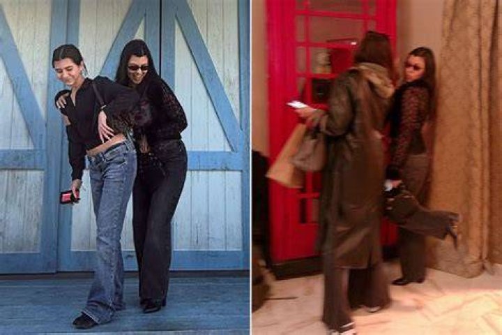 Kourtney Kardashian and Penelope Disick In Paris