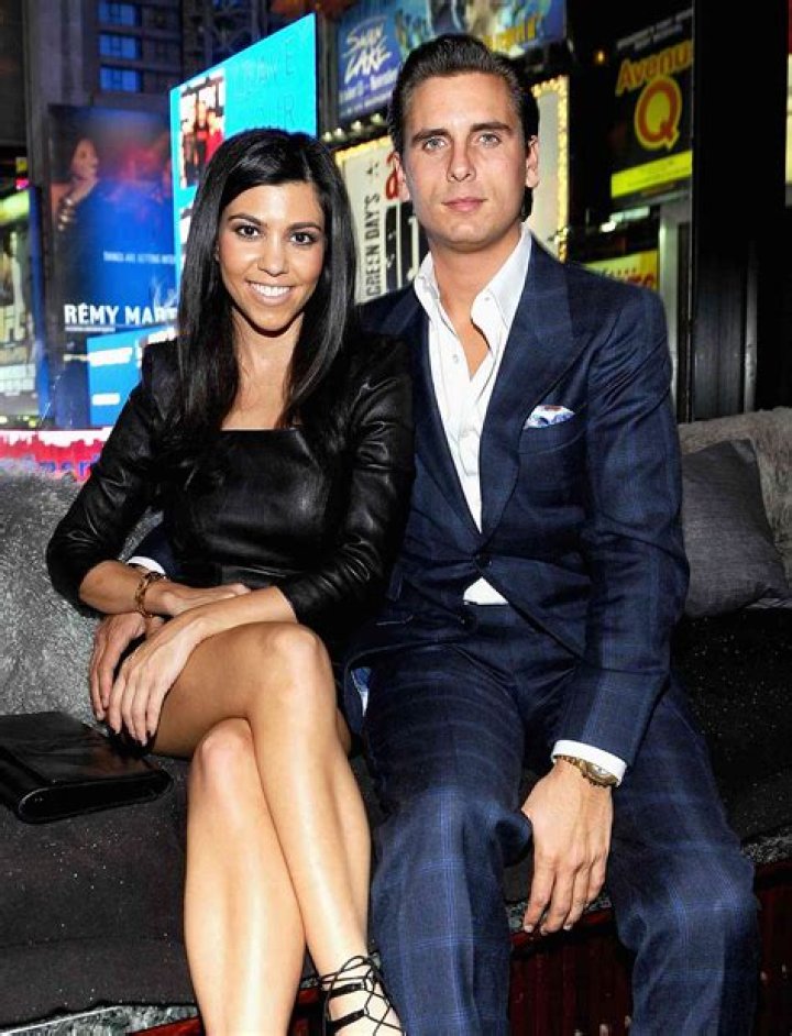 Kourtney Kardashian and Scott Disick with Mason