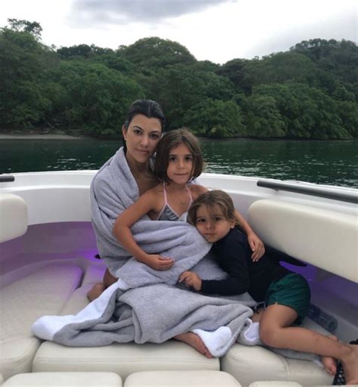 Kourtney Kardashian Enjoys Family Vacation In France