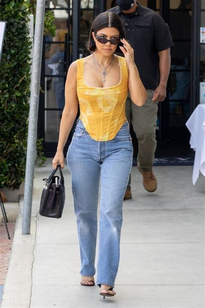 Kourtney Kardashian Flashes Bra In See-Through Shirt — Tempting Scott Disick? – Hollywood Life