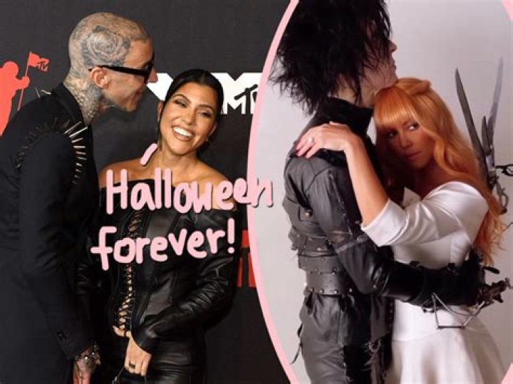 Kourtney Kardashian & Travis Barker ‘Edward Scissorhands’ Halloween – Hollywood Life