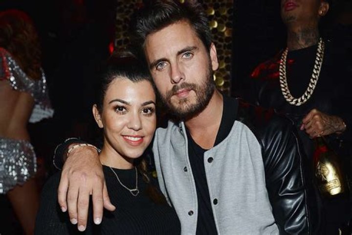 Kourtney Kardashian with Scott Disick and Mason
