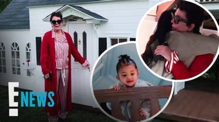 Kris Jenner Christmas Gift Stormi Webster Playhouse Kylie Decorating Video  – Hollywood Life