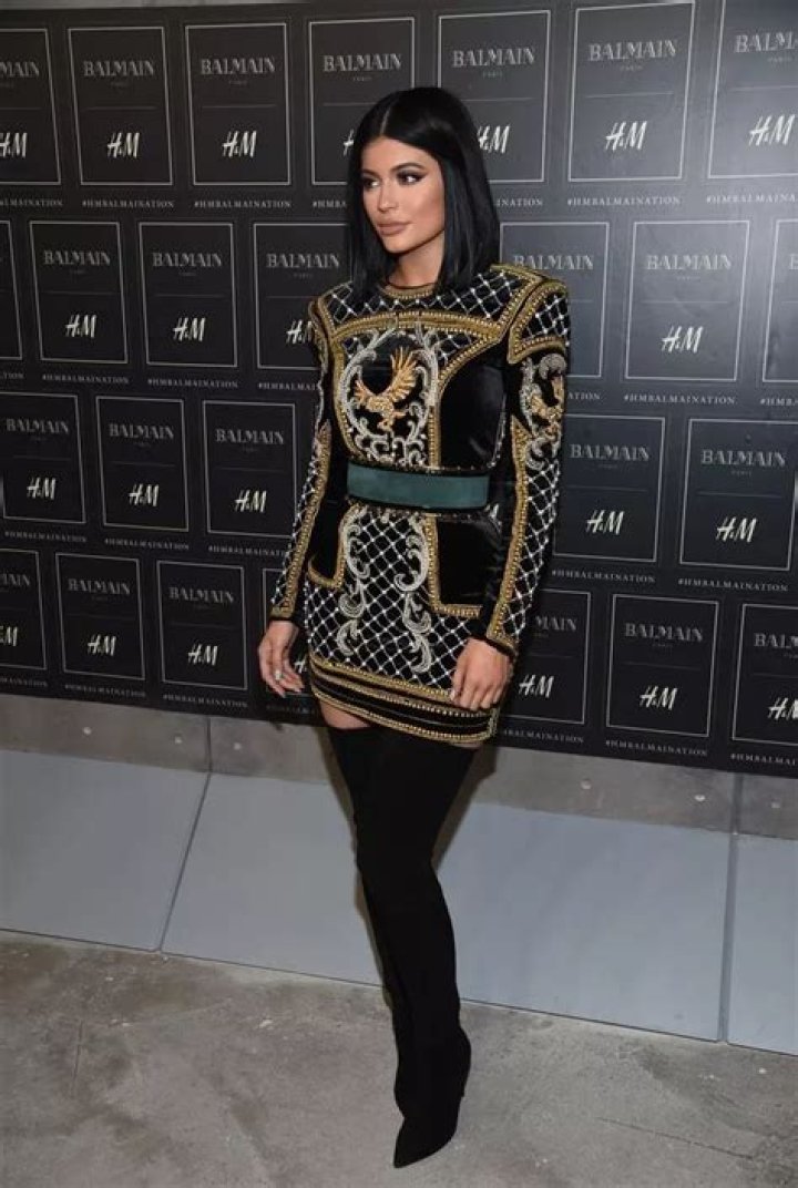 Kylie Jenner In A Balmain Couture Pink Jumpsuit