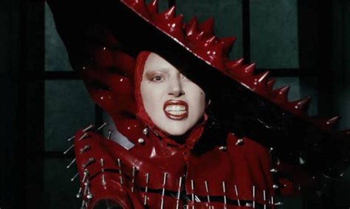 Lady Gaga In A Red Dress