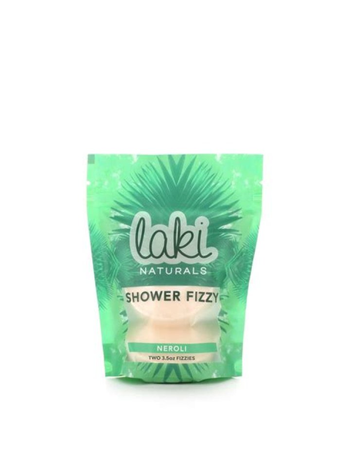 Laki Naturals Shower Fizzy, $11.99 each, LakiNaturals.com