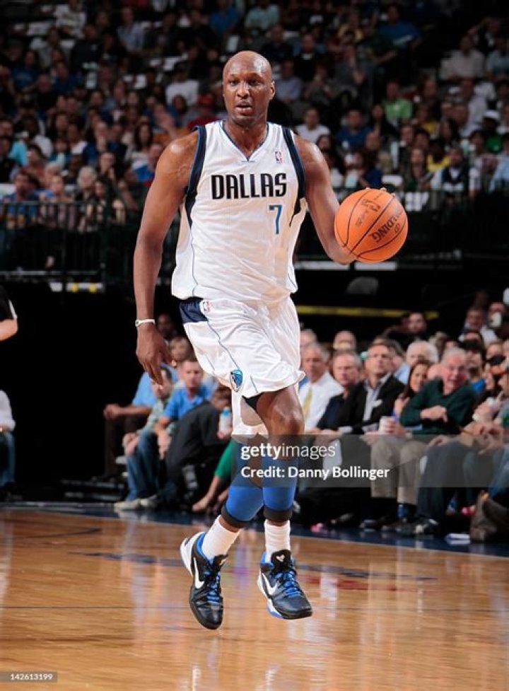 Lamar Odom Dallas Mavericks' Lamar Odom (7) during the team's media day in Dallas Mavericks Media Day Basketball, Dallas, USA