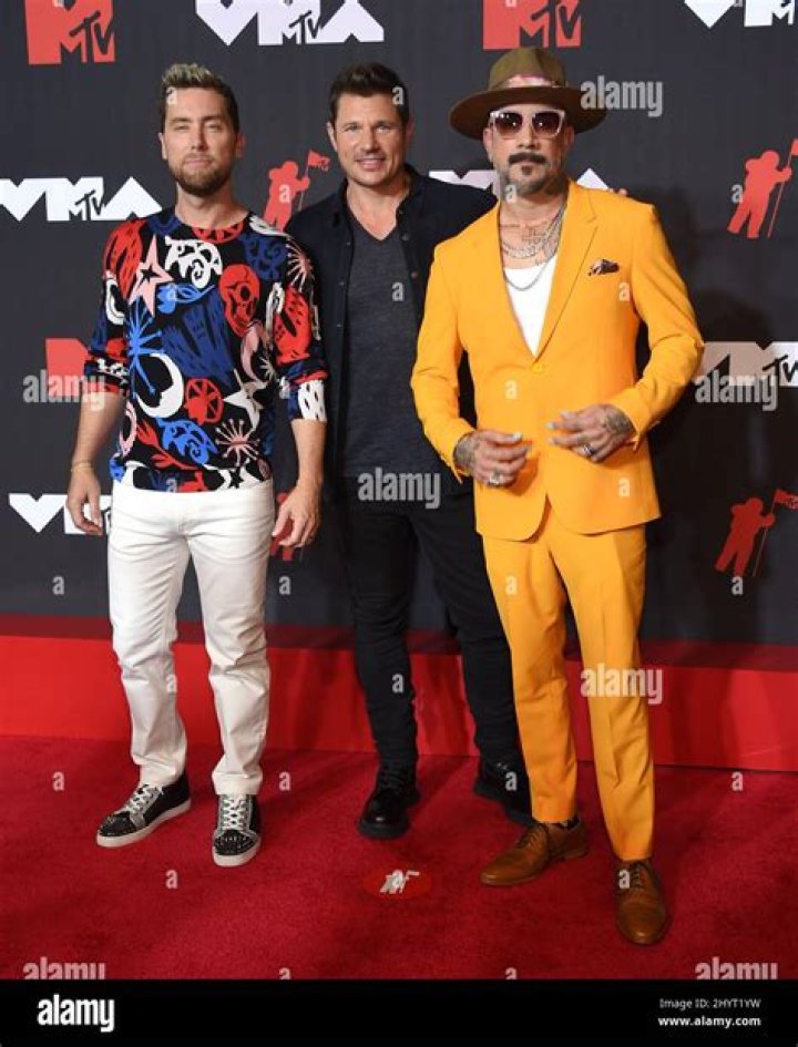 Lance Bass, Nick Lachey and AJ McLean