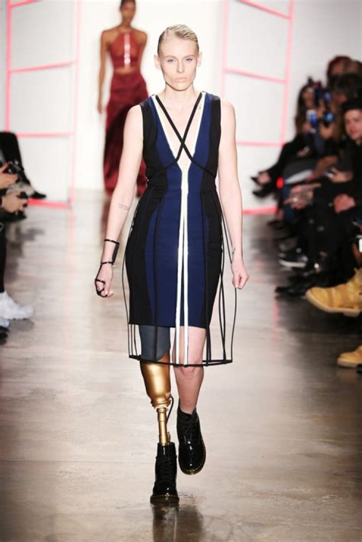 Lauren Wasser At The Chromat Show