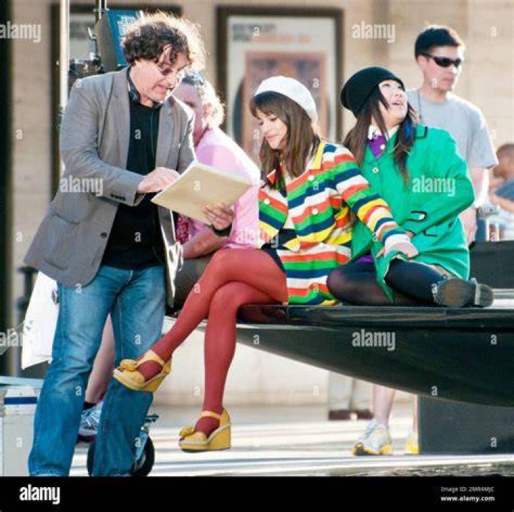 Lea Michele Filming Glee