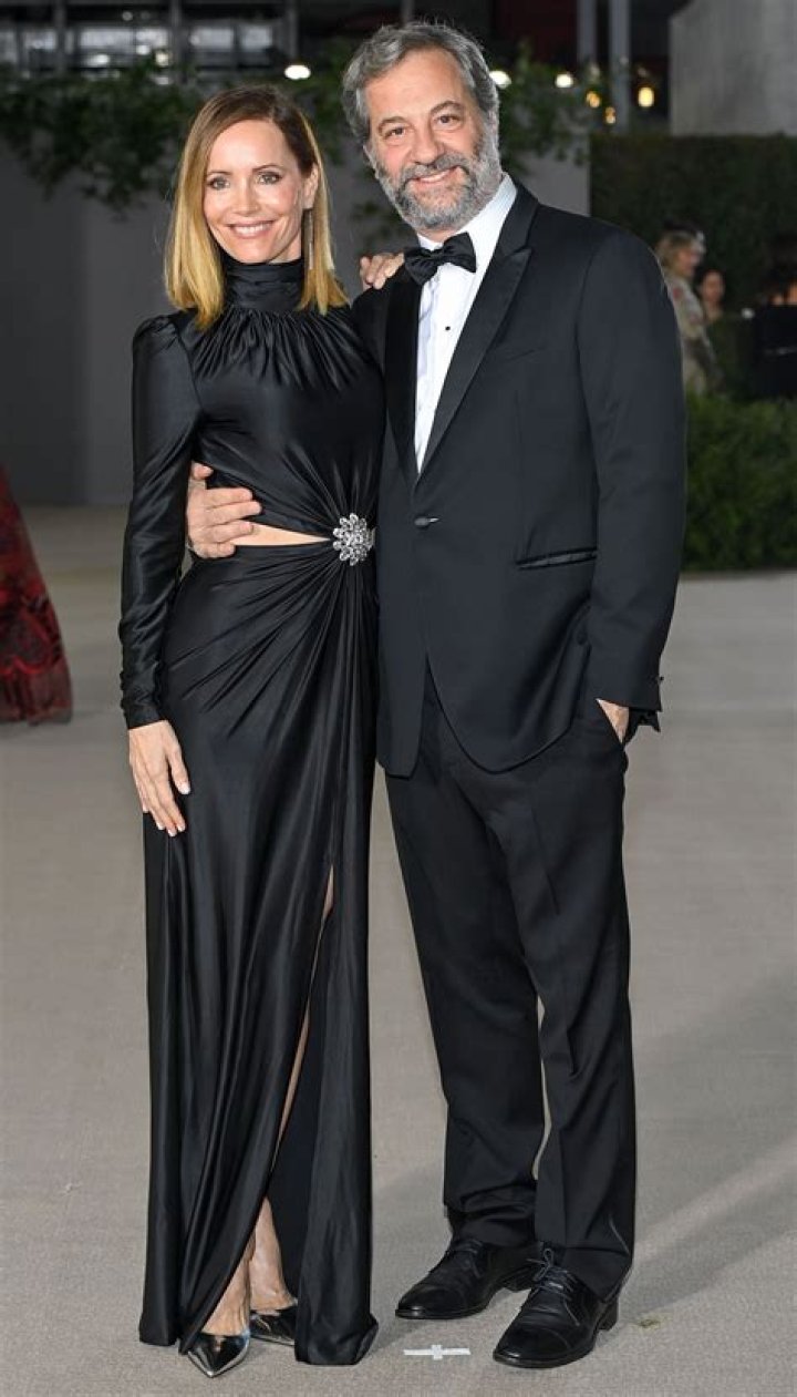 Leslie Mann and Judd Apatow at the Vanity Fair Oscar Party