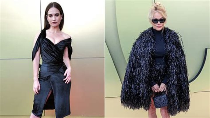 Lily James Attends Same Versace Show As Pamela Anderson: Photos – Hollywood Life