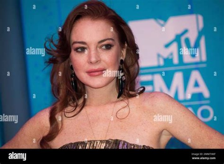 Lindsay Lohan poses for photographers upon arrival at the European MTV Awards in Bilbao, Spain European MTV Awards 2018 Arrivals, Bilbao, Spain - 04 Nov 2018