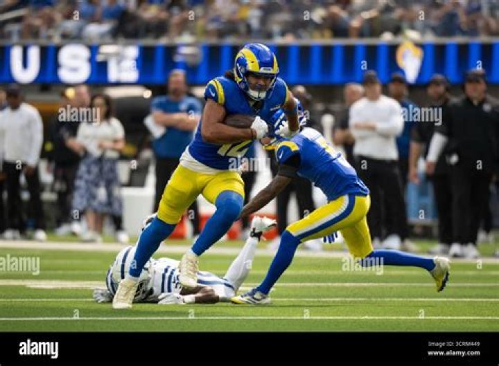 Los Angeles Rams wide receiver Odell Beckham Jr. (3) kisses his wife Lauren Wood before taking on the Cincinnati Bengals in Super Bowl 56, in Inglewood, Calif. The Rams defeated the Bengals 23-20 Rams Bengals Super Bowl Football, Inglewood, United States - 13 Feb 2022