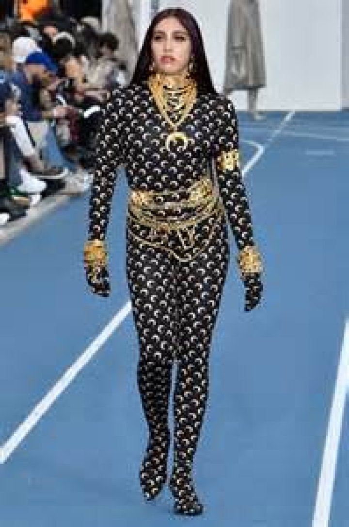 Lourdes Leon walks the runway at the Luis De Javier fashion show at Angel Orensanz Foundation during New York Fashion Week 2023 on February 14, 2023 in New York City. Luis De Javier show, Runway, Fall Winter 2023, New York Fashion Week, USA - 14 Feb 2023