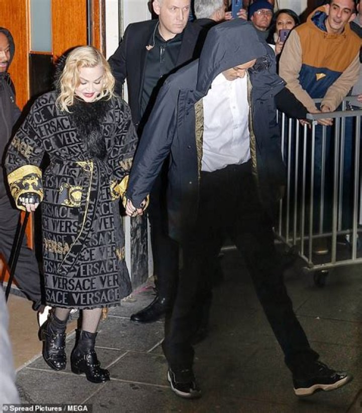 Madonna, 61, Holds Hands With BF Ahlamalik, 25, After Falling On Stage At Madame X Concert