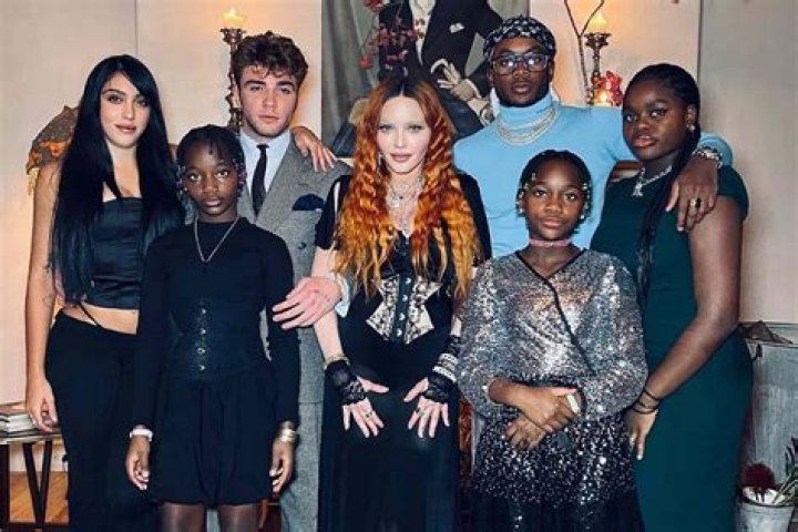 Madonna Shares Rare Photo Of All Six Kids From Her Birthday Party – Hollywood Life