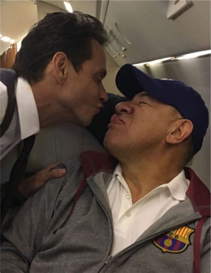 Marc Anthony Kisses Friends