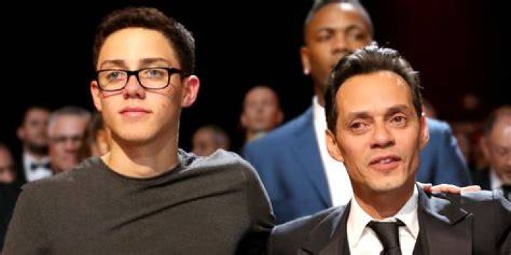 Marc Anthony With Son Cristian