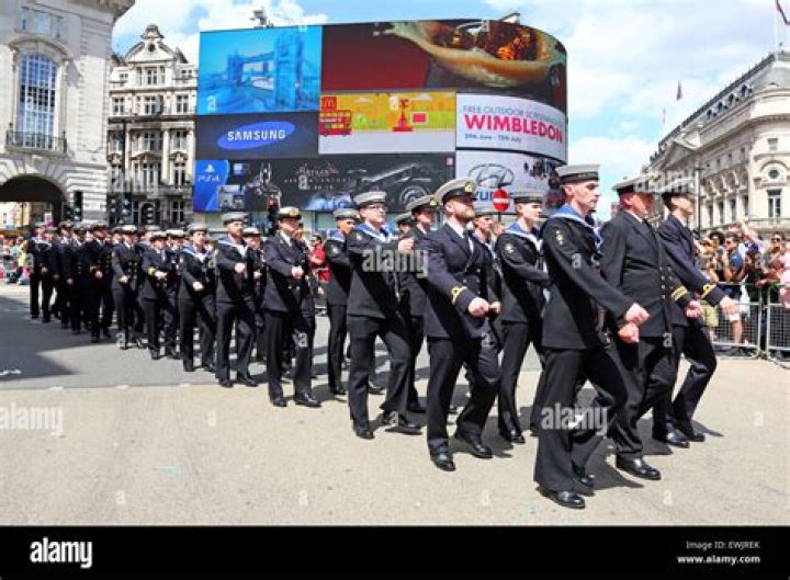 Marchers At The London Pride Parade