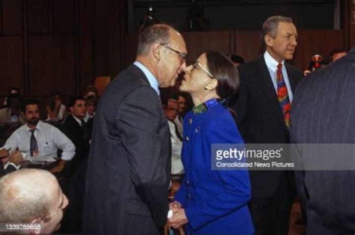 Martin Ginsburg, Ruth Bader Ginsburg, Bill Clinton, William Rehnquist Supreme Court Justice Ruth Bader Ginsburg takes the court oath from Chief Justice William Rehnquist, right, during a ceremony in the East Room of the White House in Washington. Ginsburg's husband Martin holds the Bible and President Bill Clinton looks on at left. The cookbook "Chef Supreme" published in Dec. 2011 and contains nearly 50 of the late Martin Ginsburg's recipes Supreme Court Cooking, Washington, USA