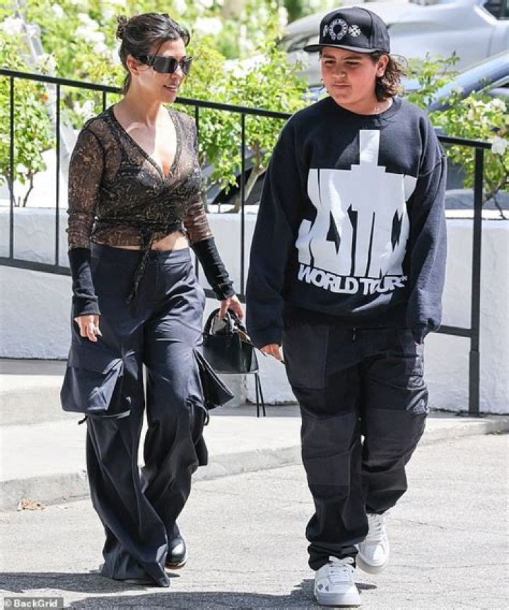 Mason Disick Out With Kris Jenner