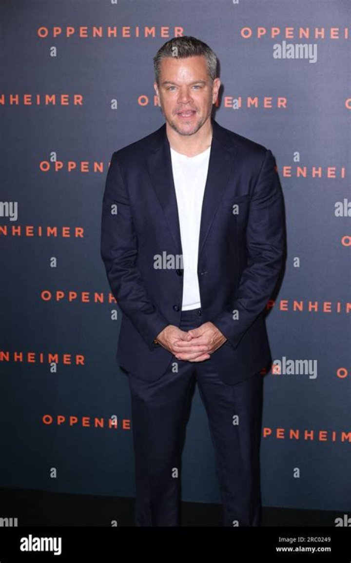 Matt Damon attends Oppenheimer Premiere held at Grand Rex on July 11, 2023 in Paris, France. Oppenheimer Premiere - Paris JD - 11 Jul 2023