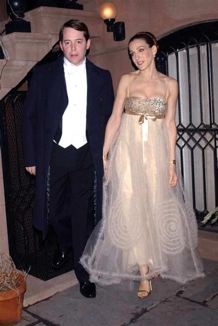 Matthew Broderick & SJP With Baby James