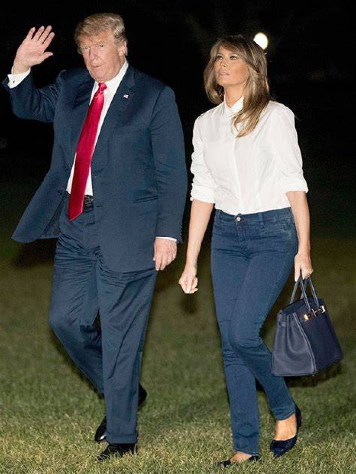 melania trump jeans flats
