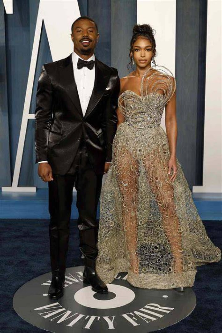 Michael B. Jordan and Lori Harvey Vanity Fair Oscar Party, Arrivals, Los Angeles, USA - 27 Mar 2022