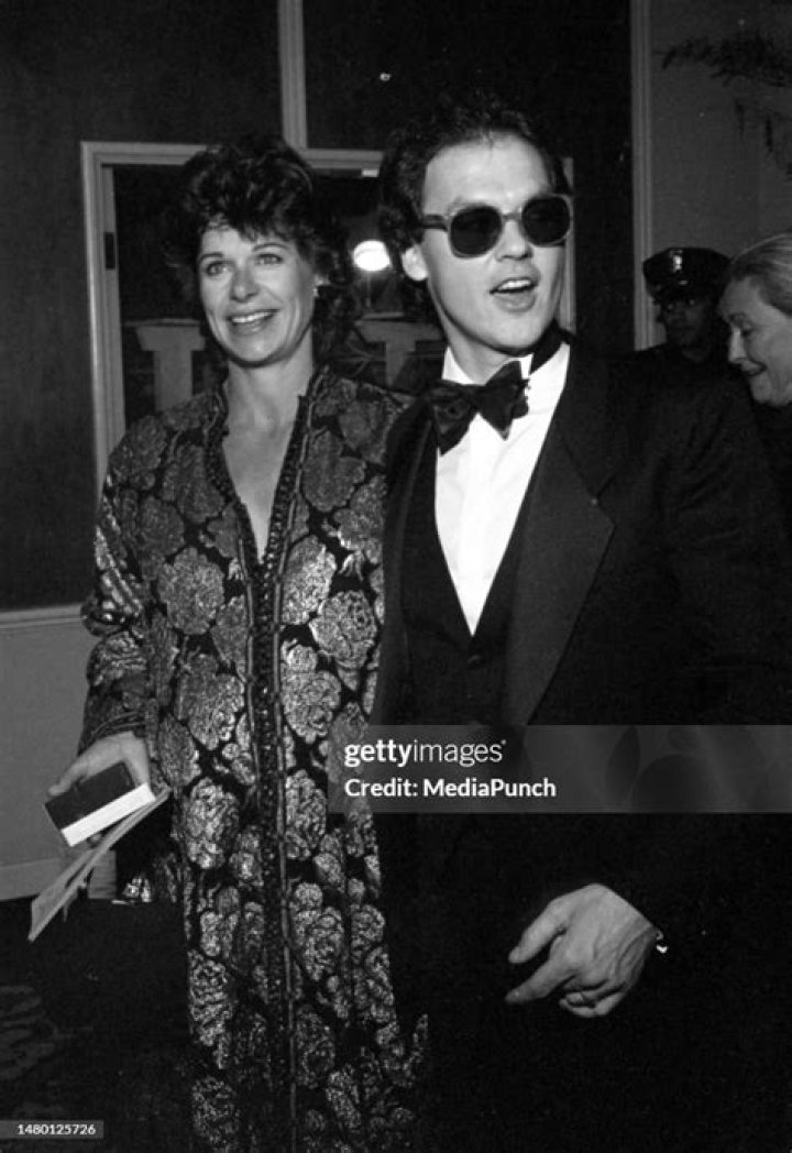 Michael Keaton and Caroline McWilliams