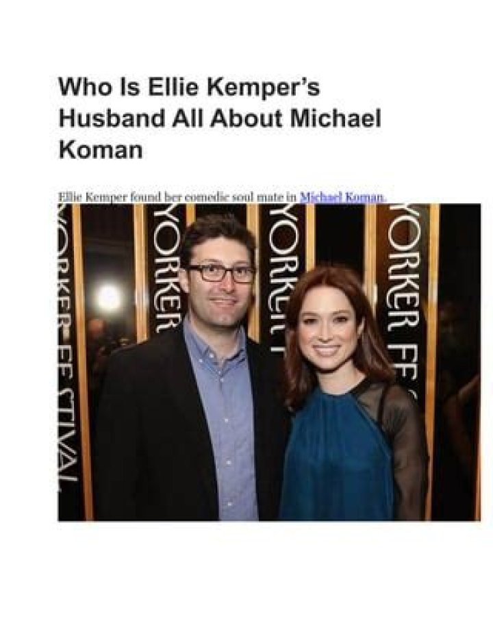 Michael Koman & Ellie Kemper