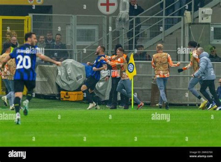 MILAN, ITALY - FEBRUARY 20: Bianca Censori and Kanye West are seen during the UEFA Champions League 2023/24 round of 16 first leg match between FC Internazionale and Atletico Madrid at Stadio Giuseppe Meazza on February 20, 2024 in Milan, Italy. (Photo by Mattia Ozbot - Inter/Inter via Getty Images)