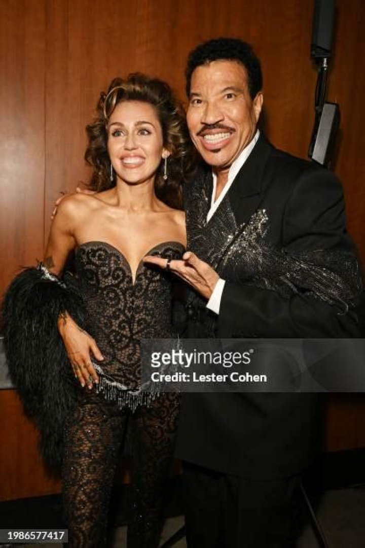 Miley Cyrus and Lionel Richie