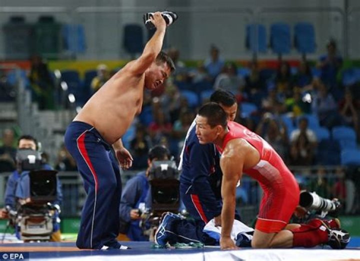 Mongolian Wrestling Coaches’ Meltdown — Pics