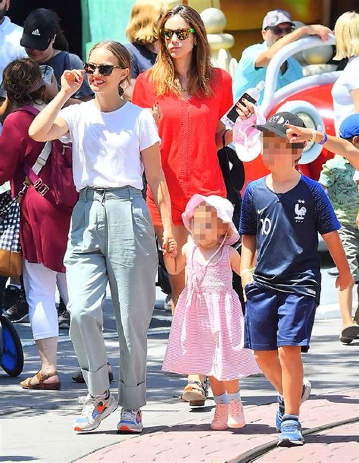 Natalie Portman Spotted On Rare Outing With Kids Aleph, 8, & Amalia, 2, At Disneyland — Pics