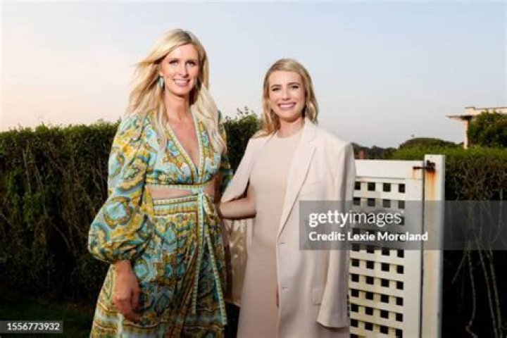 Nicky Hilton Rothschild and Emma Roberts